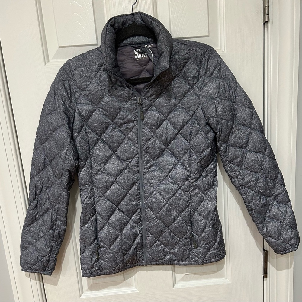 Gray Quilted Jacket